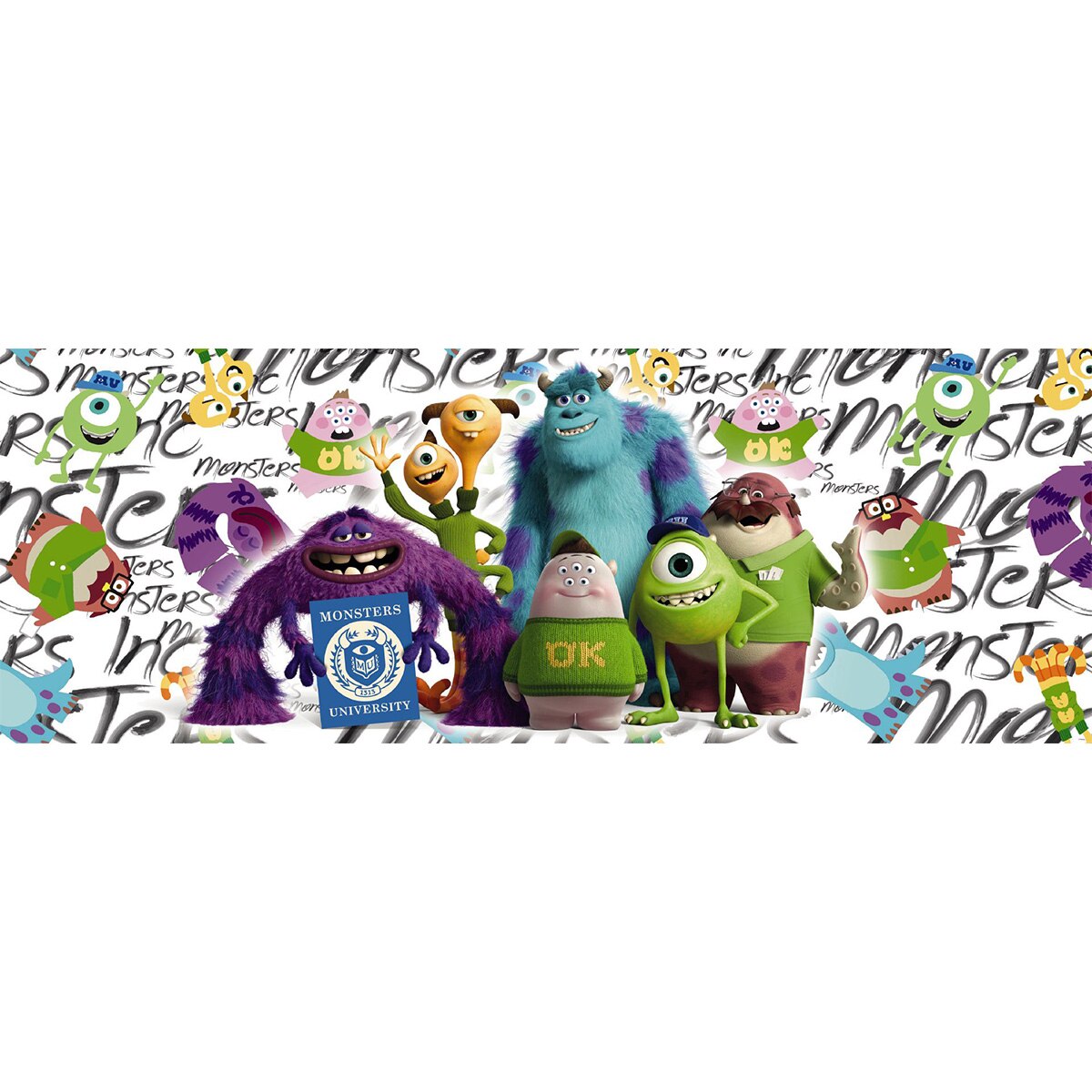 Fototapet copii cu Monsters komar 1-470 multicolor 202cm x 73cm