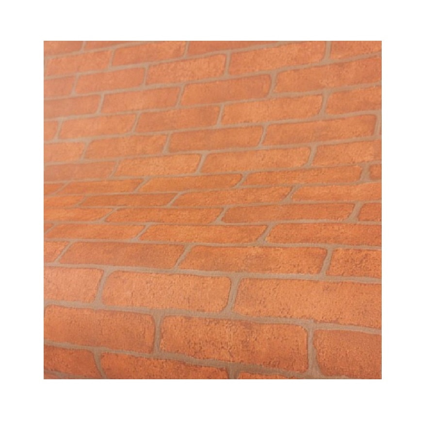 Autocolant pentru perete autoadeziv caramida maro, 5 m x 1.20 m