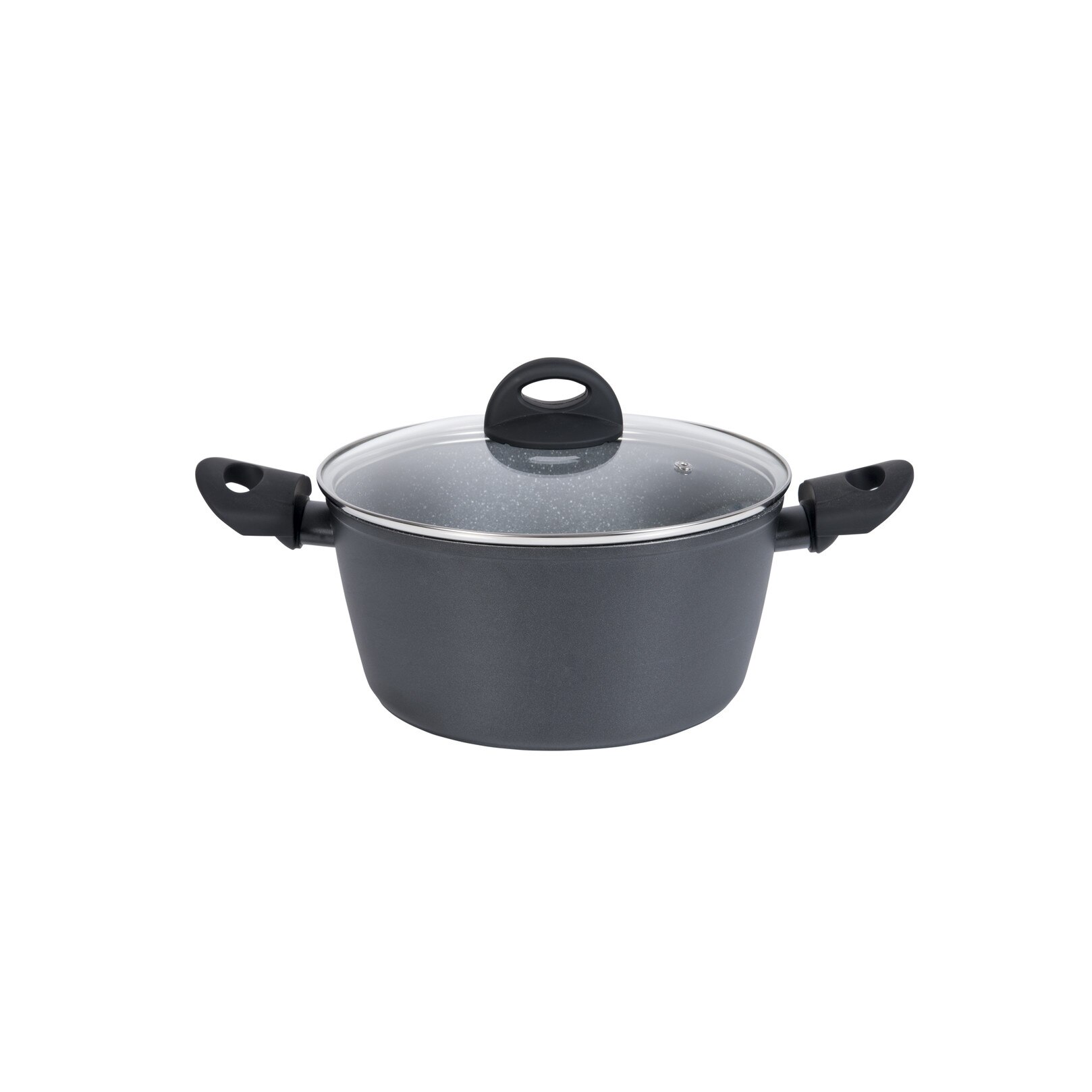 Oala cu capac, Ambition, Granite, 4.5L, 24cm