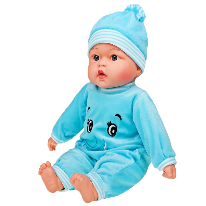 Papusa interactiva care canta si vorbeste pentru Fete Carero Beatka 26784, Albastru