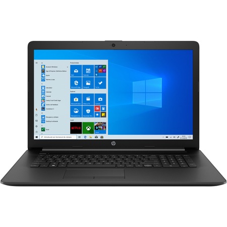 Laptop HP 17-ca1001nn cu procesor AMD Ryzen 5 3500U pana la 3.70 GHz, 17.3", Full HD, IPS, 16GB, 1TB HDD + 256GB SSD, AMD Radeon Vega Integrated Graphics , Windows 10 Home, Jet Black