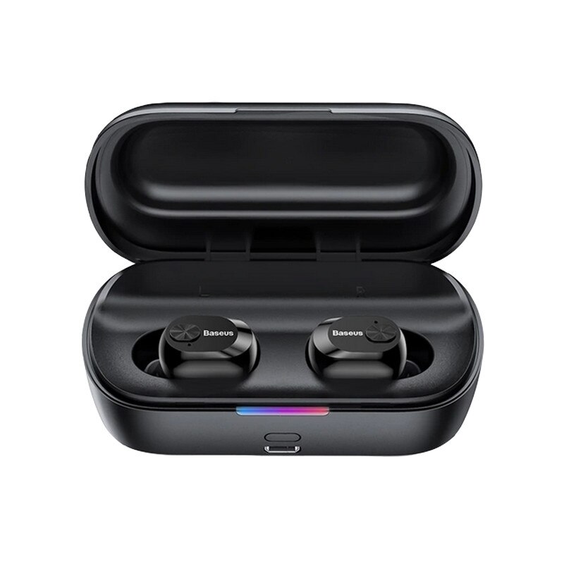 Casti Audio Bluetooth In-Ear Baseus W01, Stereo, Negru