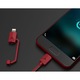 Cablu multifunctional XTAR PDC-3 3A, rosu,1.2m, Tip-C, Micro USB, Lightning Mac, USB-A