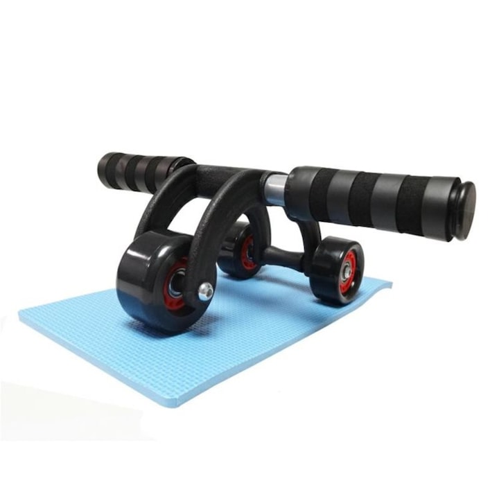 Palmonix has- és hátizom erősítő fitness kiegészítő, 3 kerékkel és ergonomikus fogantyúval