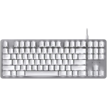 Tastatura gaming mecanica Razer BlackWidow Lite, switch Orange silent, iluminare alb, Alb Mercury Tastatura gaming mecanica Razer BlackWidow Lite, switch Orange silent, iluminare alb, Alb Mercury