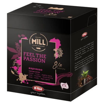 Capsule cafea Mr&Mrs Mill compatibile BeanZ Cafe Feel the Passion, 12 buc, 93 gr