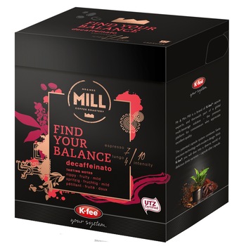 Capsule cafea Mr&Mrs Mill compatibile Beanz Cafe Find your Balance Decaff, 12 buc, 93 gr