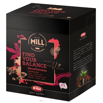 Capsule cafea Mr&Mrs Mill compatibile Beanz Cafe Find your Balance Decaff, 12 buc, 93 gr Capsule cafea Mr&Mrs Mill compatibile Beanz Cafe Find your Balance Decaff, 12 buc, 93 gr