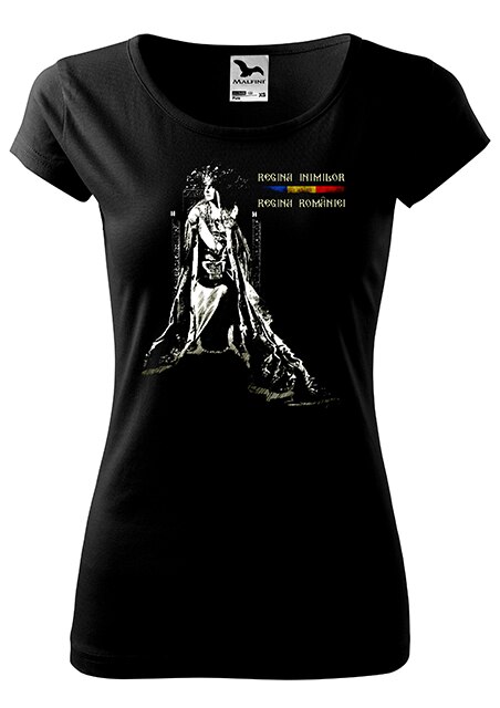 Tricou cu maneca scurta , K-off , Regina Inimilor, Negru