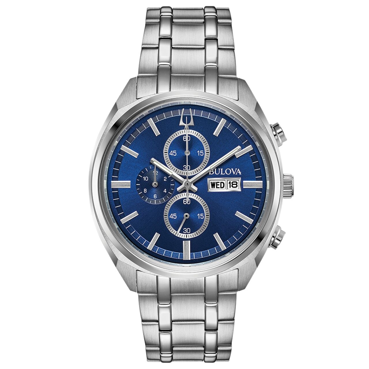 Ceas barbatesc Bulova 96C136 Klassik Cronograf, 42mm, 3ATM, Argintiu