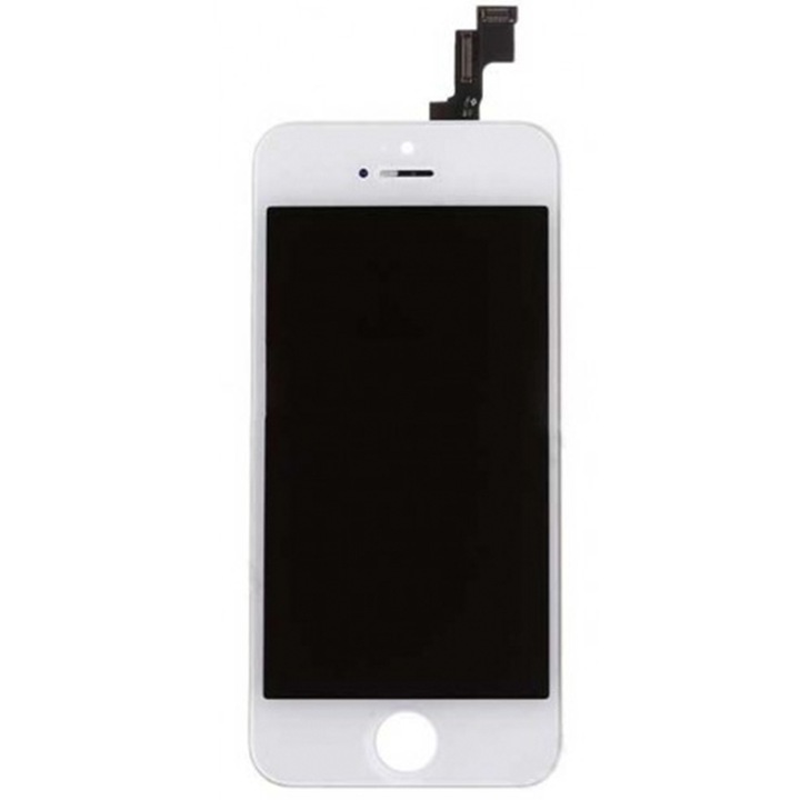 Display cu digitizer touchscreen si sticla premium quality Compatibil cu Apple iPhone 5S, Alb