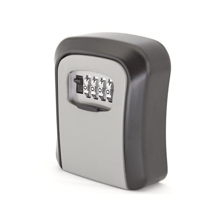 Кутия за ключове с код Seifovete.com, 11.5 x 9.5 x 4, сива