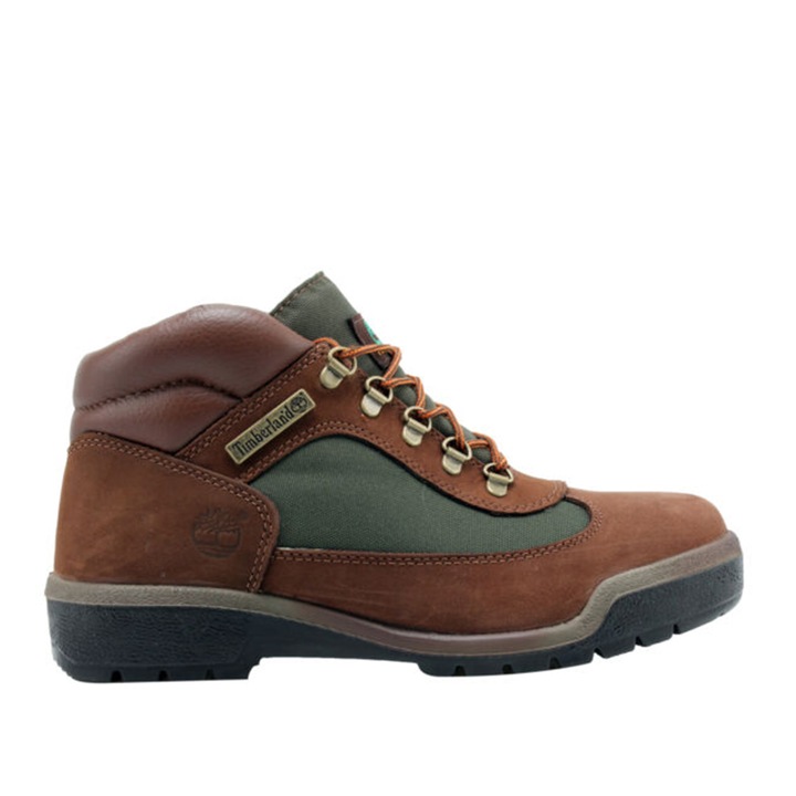 Мъжки водоустойчиви обувки Timberland, 10025-44, естествена кожа-набук, Кафяв/Зелен, Размер 44