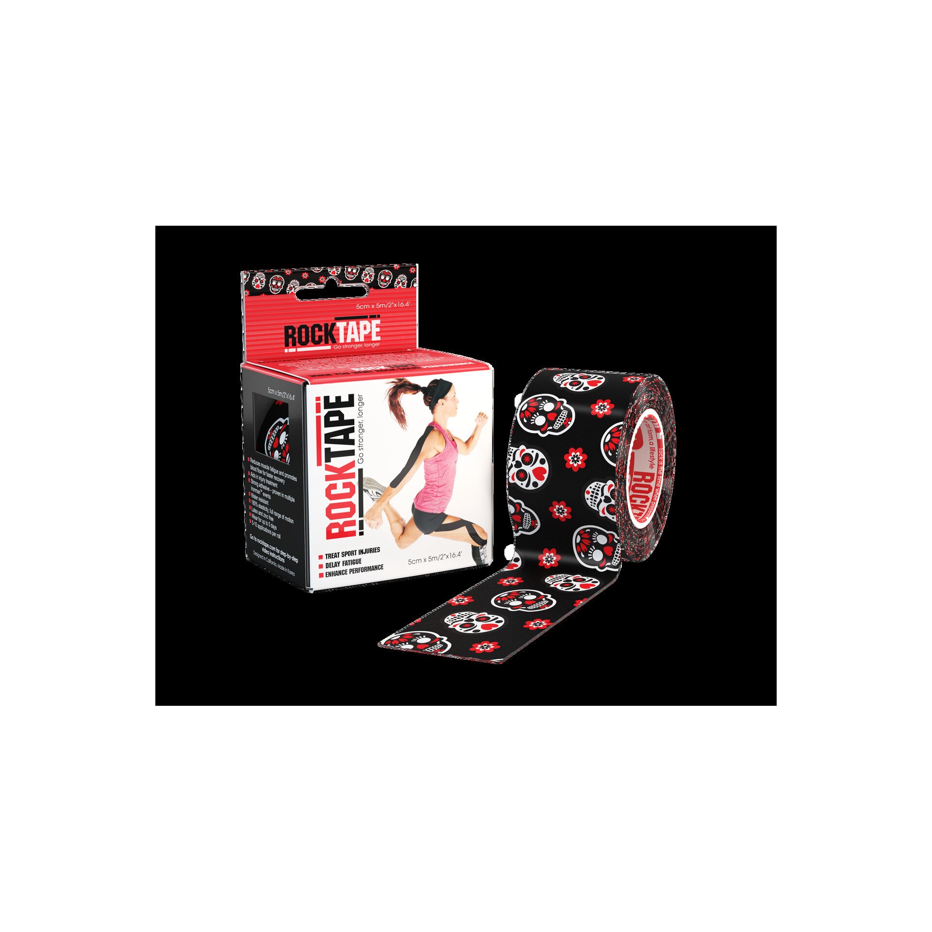 Кинезио ленти Design Rocktape (5cm X 5m) различни видове ROCK TAPE ...