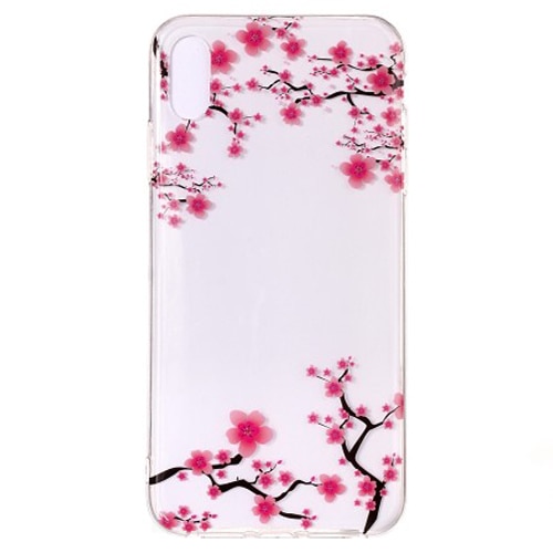 Husa silicon Apple iPhone X / Apple iPhone XS model Peach Flower,Tpu, Antisoc, Viceversa Multicolor