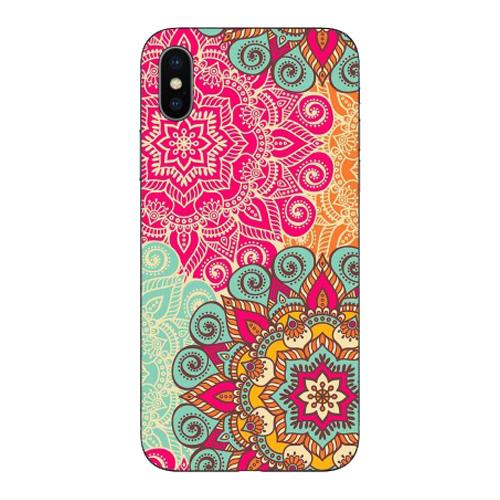 Husa silicon Apple iPhone X, Apple iPhone XS model Colorful Mandala,Tpu, Antisoc, Viceversa Multicolor