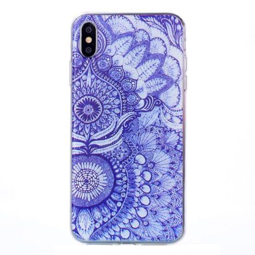 Husa silicon Apple iPhone XS MAX model Blue Lotus,Tpu, Antisoc, Viceversa
