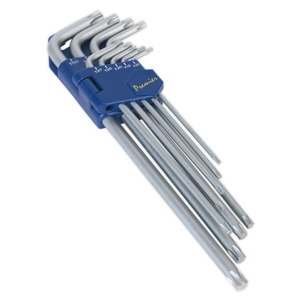 Set chei TRX-star ( T10 - T50 ), 9 piese, lungi, Sealey