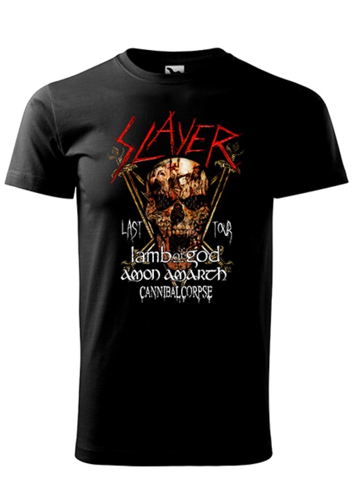 Rövid ujjú póló, K-off, fekete, Slayer, 2XL