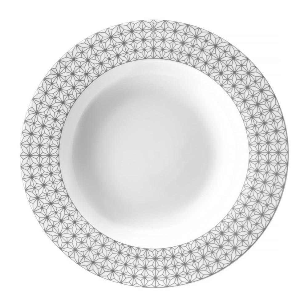 Farfurie Adanca, Ambition, Gri, Galaxy, 21.5 cm