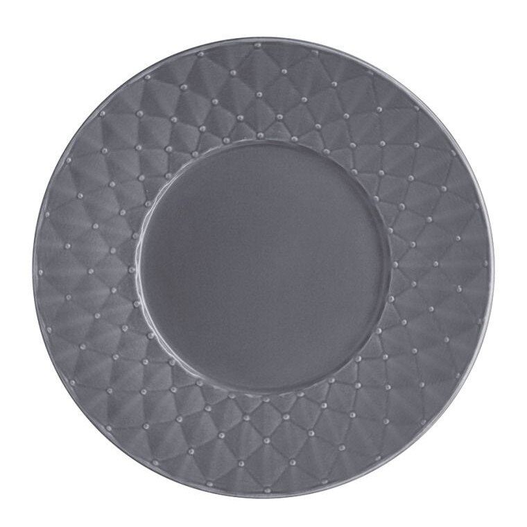 Farfurie Dessert, Ambition, Gri, Glamour, 20.5 cm