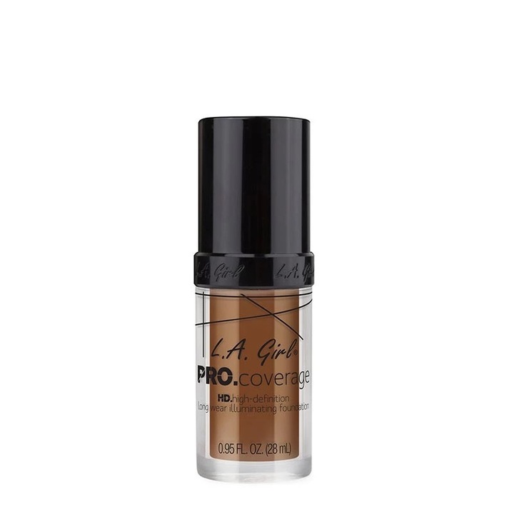 Fond de ten L.A. Girl Pro Coverage HD Illuminating Foundation 654 Coffee, 28ml