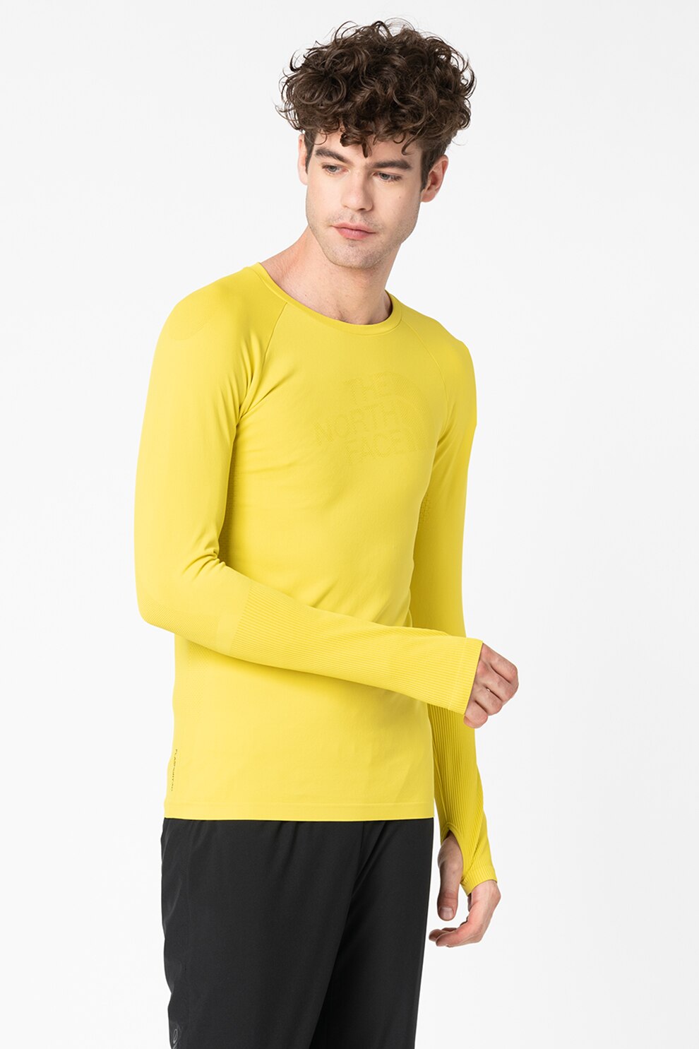 The North Face, Bluza slim fit pentru drumetii Heatup, Verde lime, 2XL