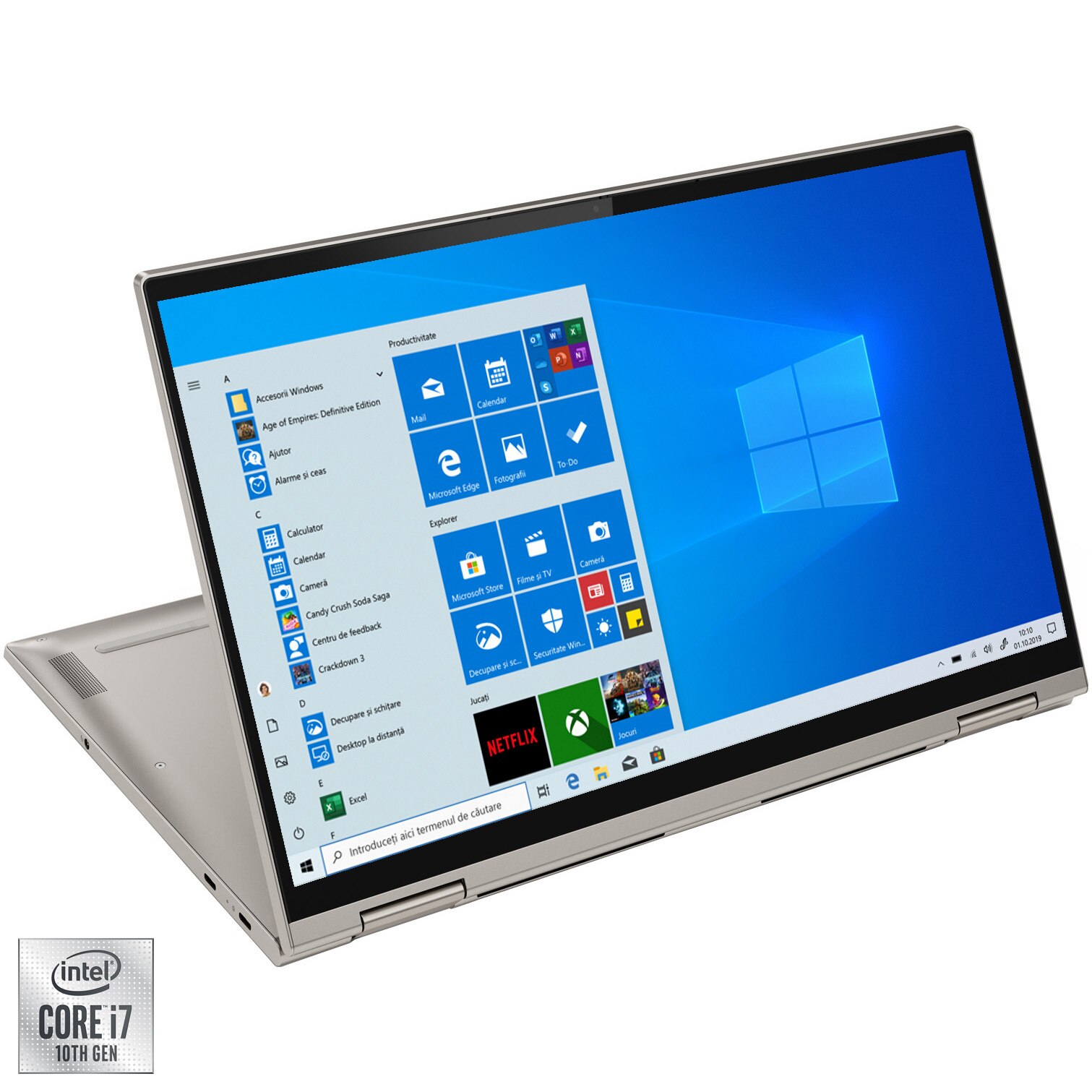 Laptop 2 in 1 Lenovo Yoga C740-15IML cu procesor Intel Core i7