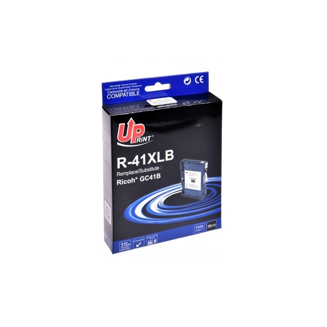 Cerneala gel UPRINT GC41K, RICOH, 336ml, 2500 pagini, 405761, Negru