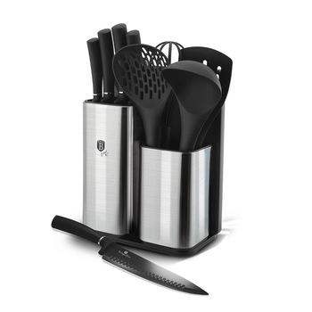Set cutite otel inoxidabil in suport cu tocator (12 piese) Black Royal Collection Berlinger Haus BH 6247 Set cutite otel inoxidabil in suport cu tocator (12 piese) Black Royal Collection Berlinger Haus BH 6247