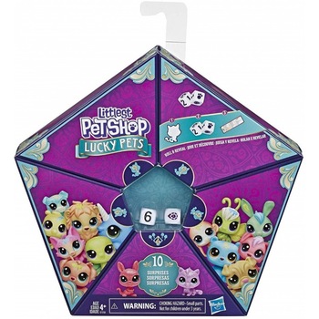 Joc Littlest Pet Shop, Echipa Norocoasa Figurine Si Zar Incluse Joc Littlest Pet Shop, Echipa Norocoasa Figurine Si Zar Incluse