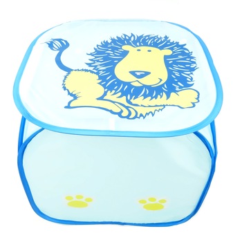 Cutie depozitare pliabila pentru jucarii, patrata, cu model,albastru deschis, 46 cm Cutie depozitare pliabila pentru jucarii, patrata, cu model,albastru deschis, 46 cm