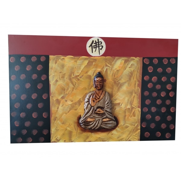Tablou canvas Buddha , Pictat manual 48x30 cm