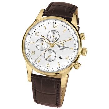 Ceas barbatesc Jacques Lemans 1-1844ZD, Auriu Ceas barbatesc Jacques Lemans 1-1844ZD, Auriu