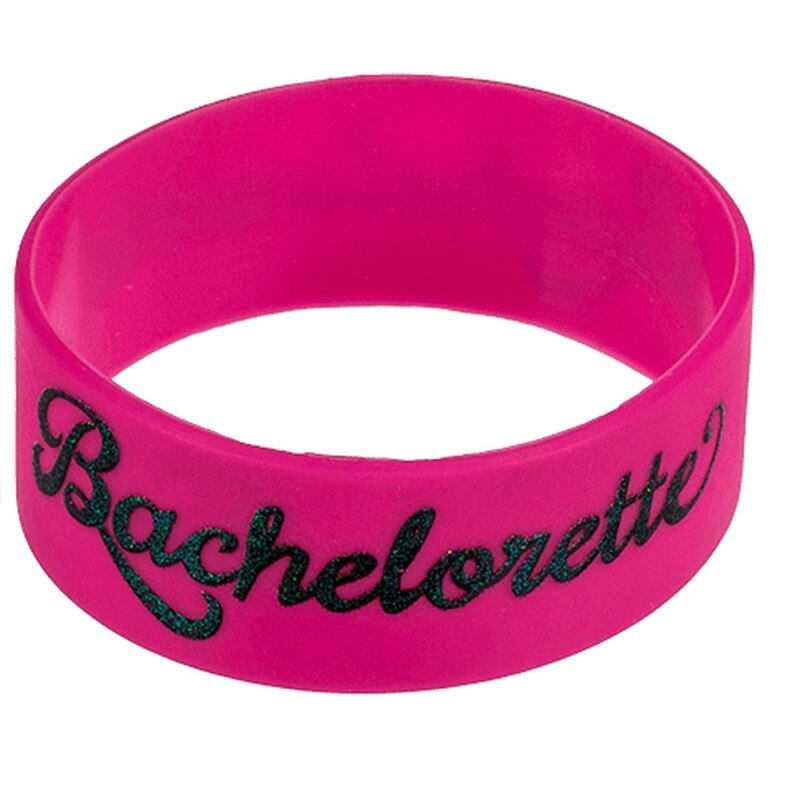 Bratara silicon cu glitter Bachelorette -10 x 2.6 cm, Radar 190138