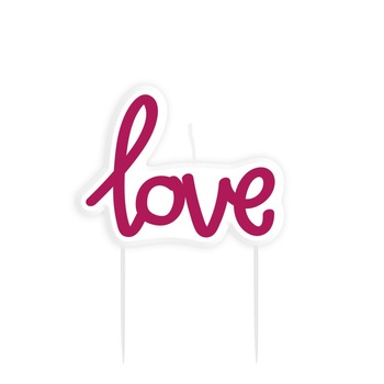 Lumanare figurina Love - 8.9 cm, Amscan 9903938 Lumanare figurina Love - 8.9 cm, Amscan 9903938