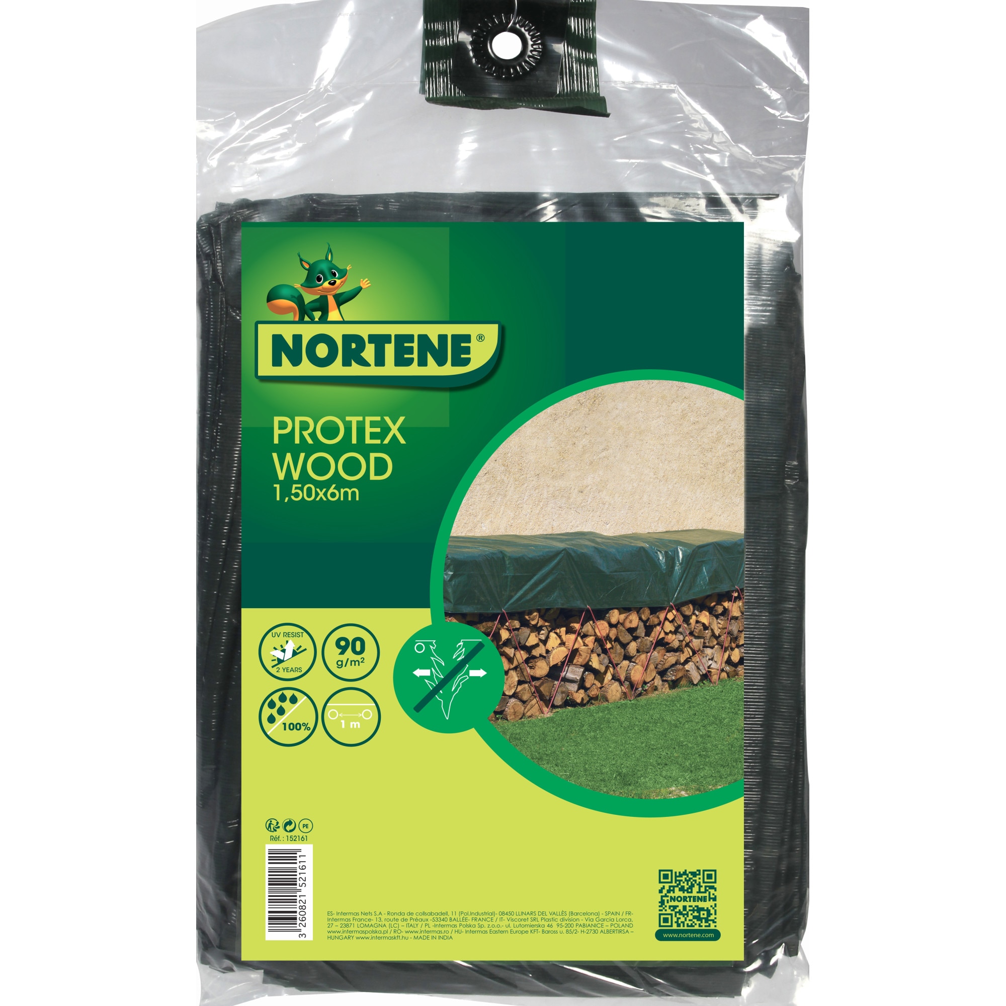 Prelata cherestea Protex Wood erde 1,5 x 6 m