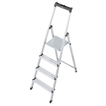 Scara dubla cu trepte pe o parte din aluminiu Krause Monto  Scara dubla cu trepte pe o parte din aluminiu Krause Monto