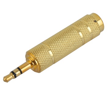 Adaptor Jack 6.3 Mama - Jack 3.5 Tata Valueline Auriu Adaptor Jack 6.3 Mama - Jack 3.5 Tata Valueline Auriu