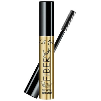 Mascara LA Girl Fiber Lash Black, rezistent la apa, alungire, volum, 8 ml445 Mascara LA Girl Fiber Lash Black, rezistent la apa, alungire, volum, 8 ml445