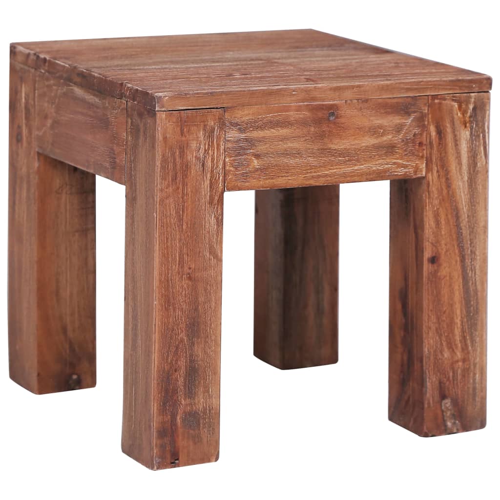 Masuta de cafea vidaXL, Lemn reciclat, 30 x 30 x 30 cm, Maro