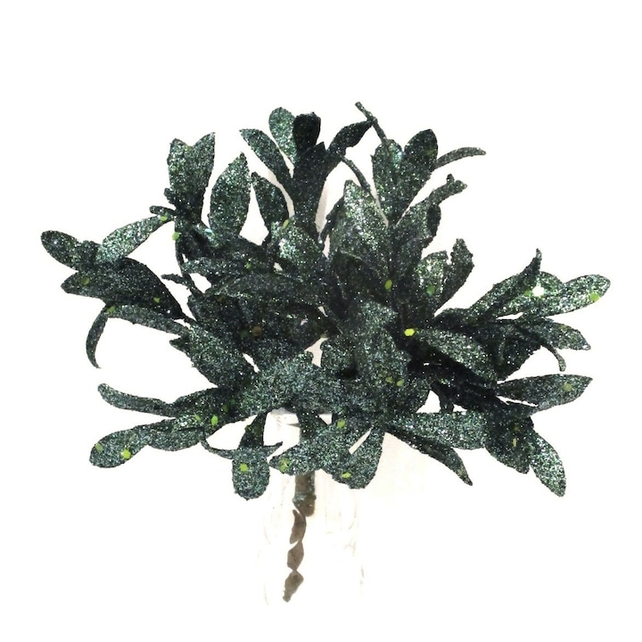 Buxus pick, glitteres-flitteres, 10 ágú, 20 cm, zöld