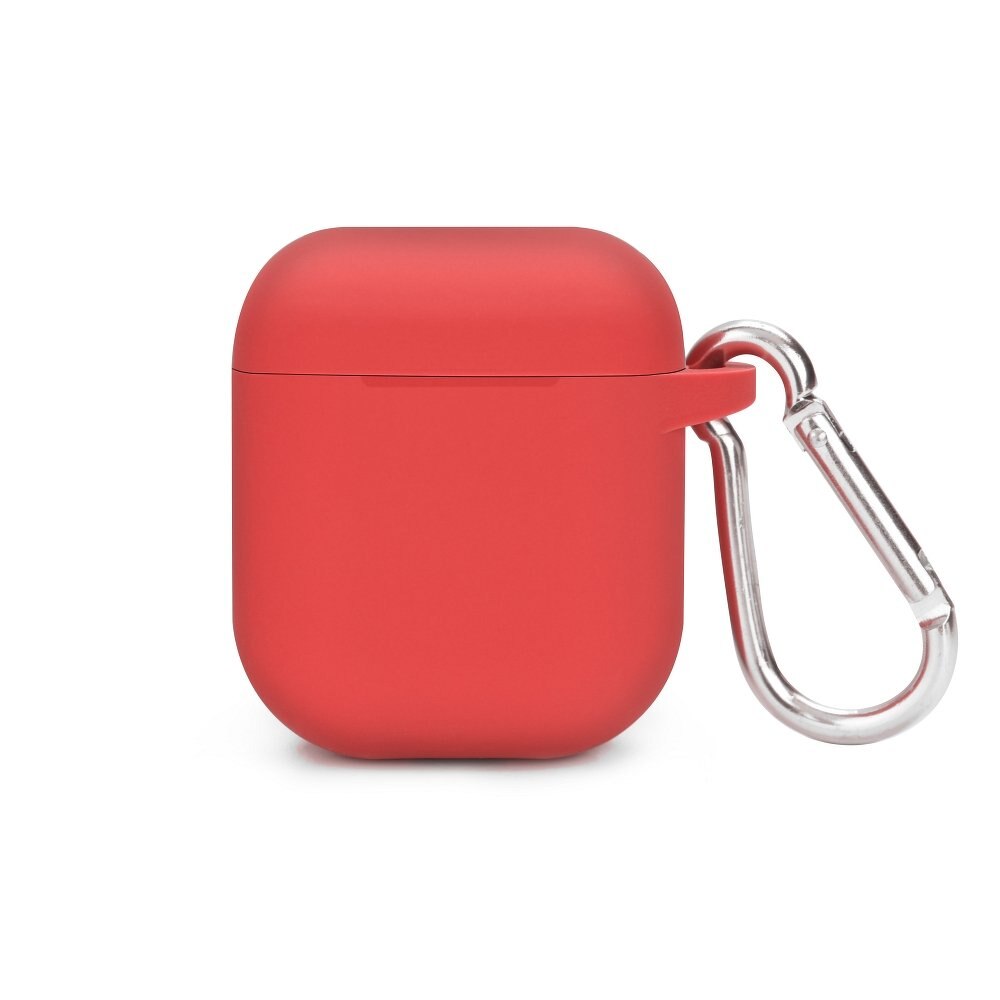 Husa protectoare cu holder pentru AirPods Rosie
