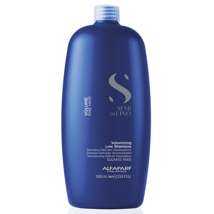 Sampon pentru volum fara sulfati Alfaparf Semi di Lino Volumizing Low Shampoo, 1000 ml