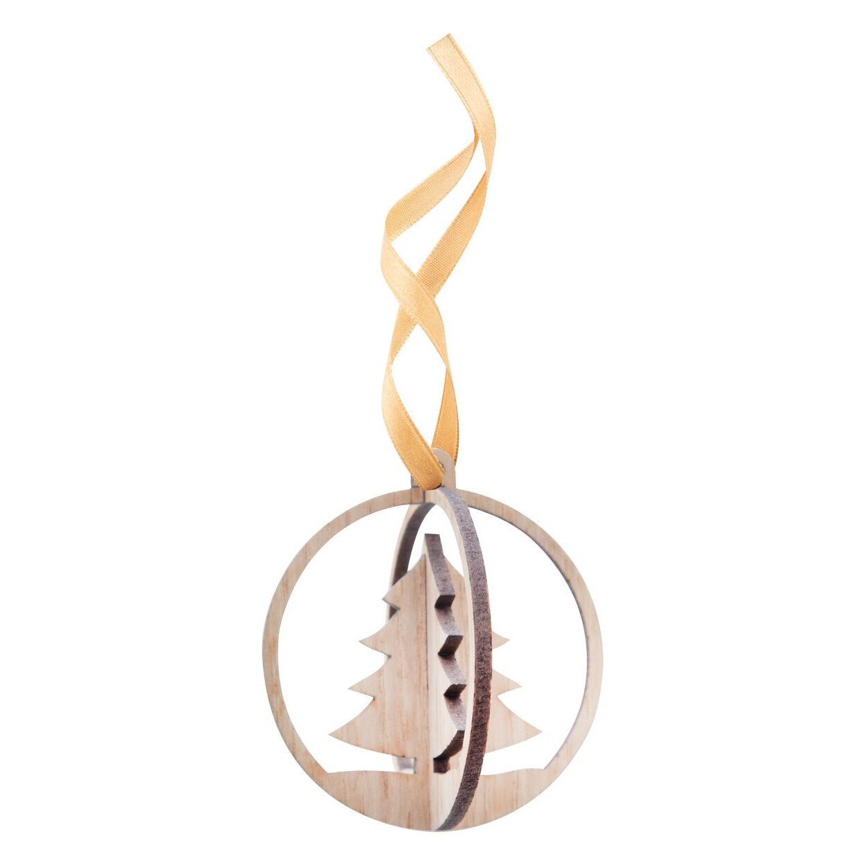 Ornament brad, DARA, Lemn, maro