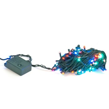 Instalatie LED, pentru brad, cu 100 de Leduri, 7 m lungime, Multicolor Instalatie LED, pentru brad, cu 100 de Leduri, 7 m lungime, Multicolor