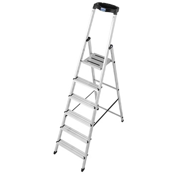 Scara dubla cu trepte pe o parte din aluminiu Krause Monto  Scara dubla cu trepte pe o parte din aluminiu Krause Monto
