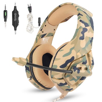 Casti Gaming Onikuma K1, Surround Sound 7.1, Microfon Noise Cancelling, Zero Ear Pressure, Multi Platform, Galben Casti Gaming Onikuma K1, Surround Sound 7.1, Microfon Noise Cancelling, Zero Ear Pressure, Multi Platform, Galben