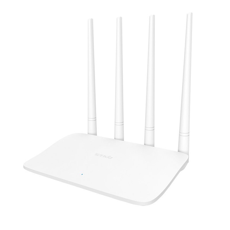 Router wireless Tenda F6, N300, 4 antene, alb