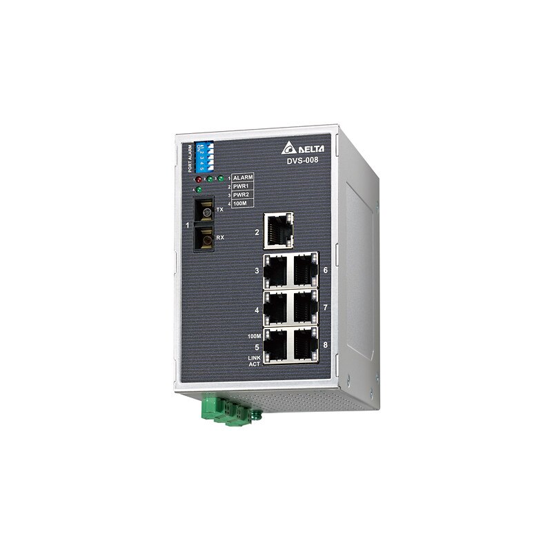 Switch ethernet industrial, fara management, 7 x RJ45, 12 - 48 VDC, singlemode 30 km, compatibil cu protocoalele EtherNet/IP, Profinet, CC-LINK IE si DNP 3.0